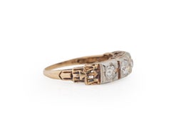 .55 Carat Total Weight Art Deco Diamond Platinum Engagement Ring
