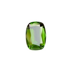 5.5 Carats Olive Green Rectangular Cushion Cut Tourmaline Natural Gemstone