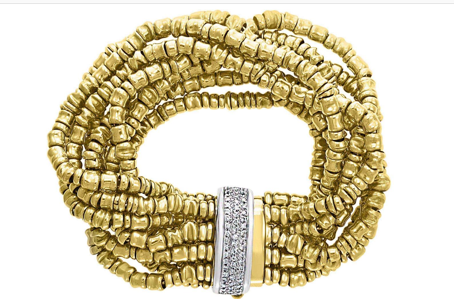 5.5 Ct Diamond Necklace / Bracelets 280 Gm 18K Gold Designer Orlando-Orlandini 1