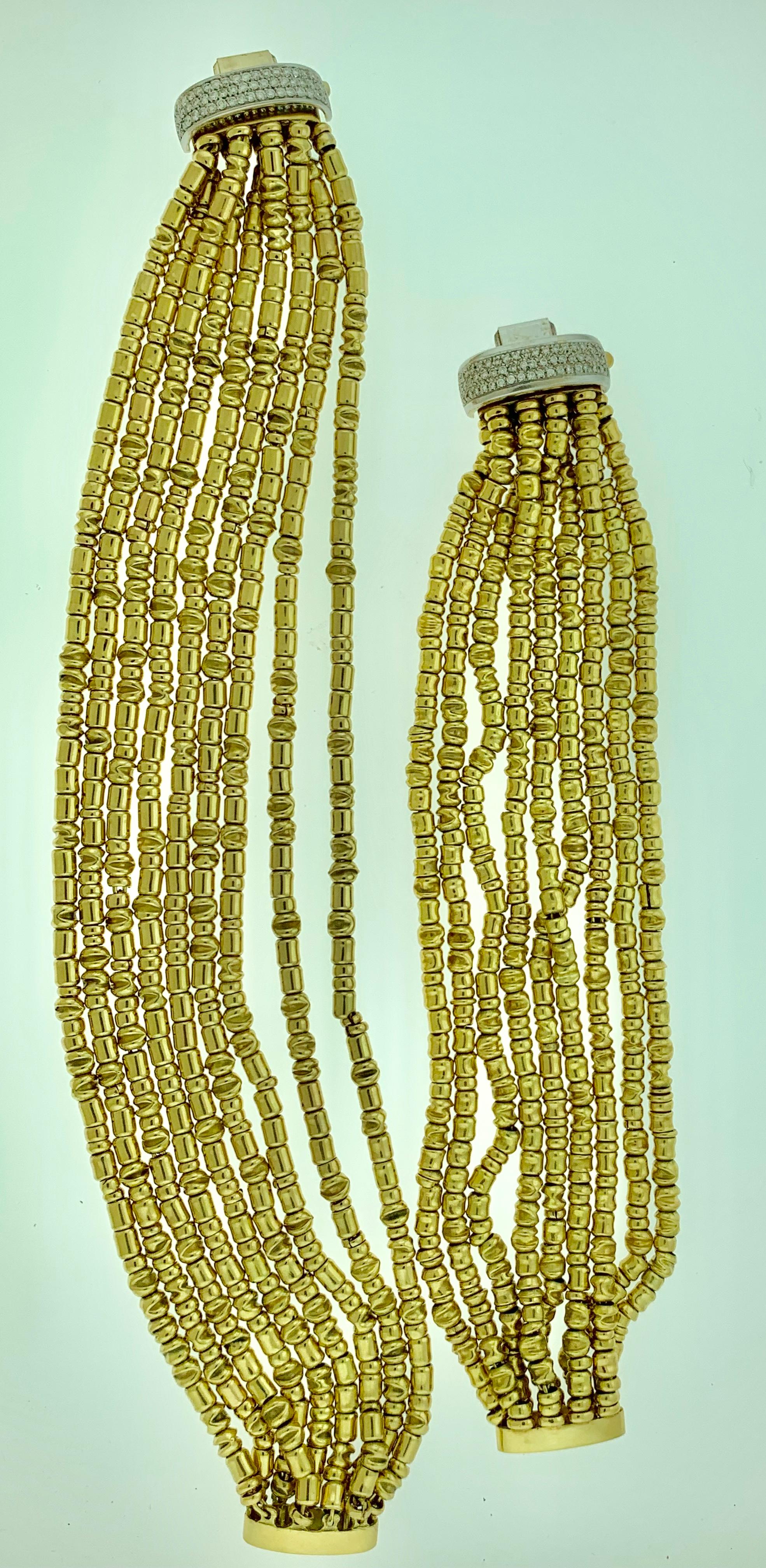 5.5 Ct Diamond Necklace / Bracelets 280 Gm 18K Gold Designer Orlando-Orlandini 2