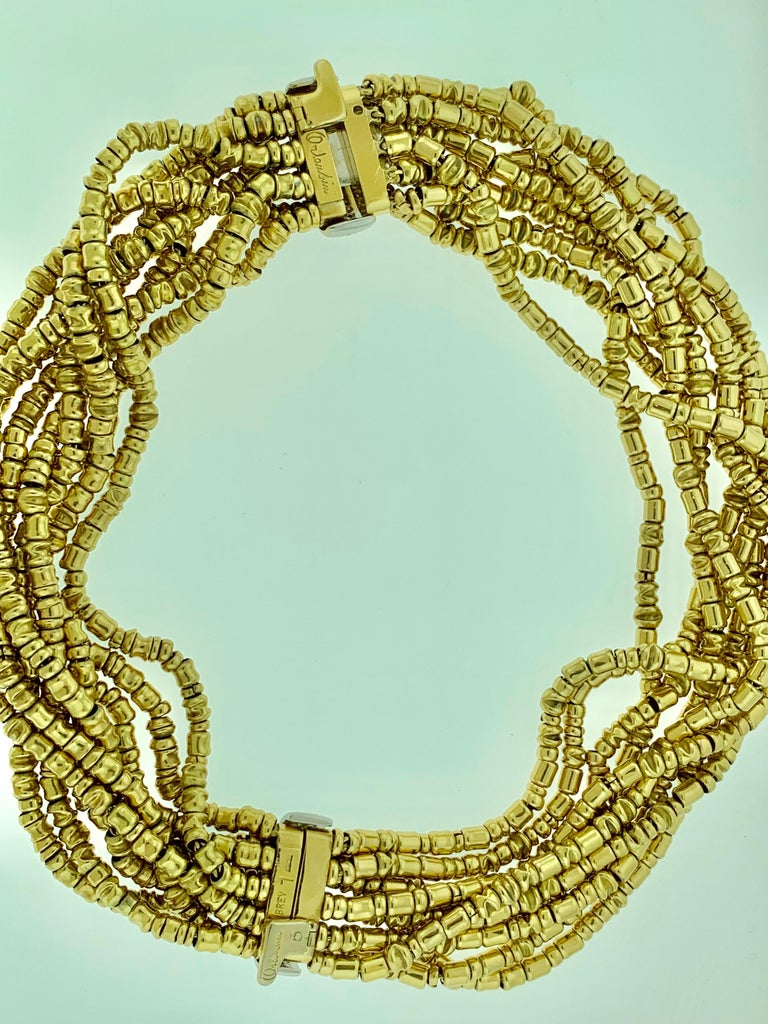 5.5 Ct Diamond Necklace / Bracelets 280 Gm 18K Gold Designer Orlando ...