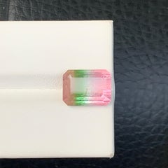 5.5 Cts Tricolor Pink Green and Peach Color Tourmaline Gemstone for Jewelry 11mm