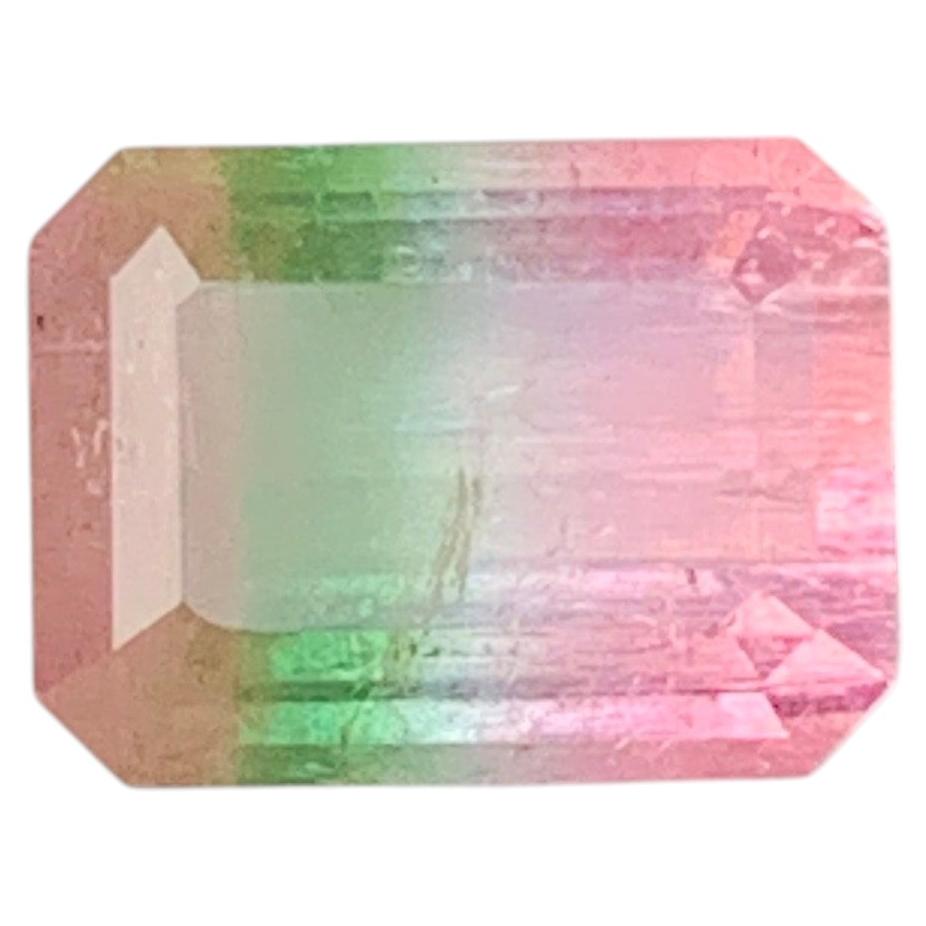 5.5 Cts Tricolor Pink Green and Peach Color Tourmaline Gemstone for Jewelry 11mm