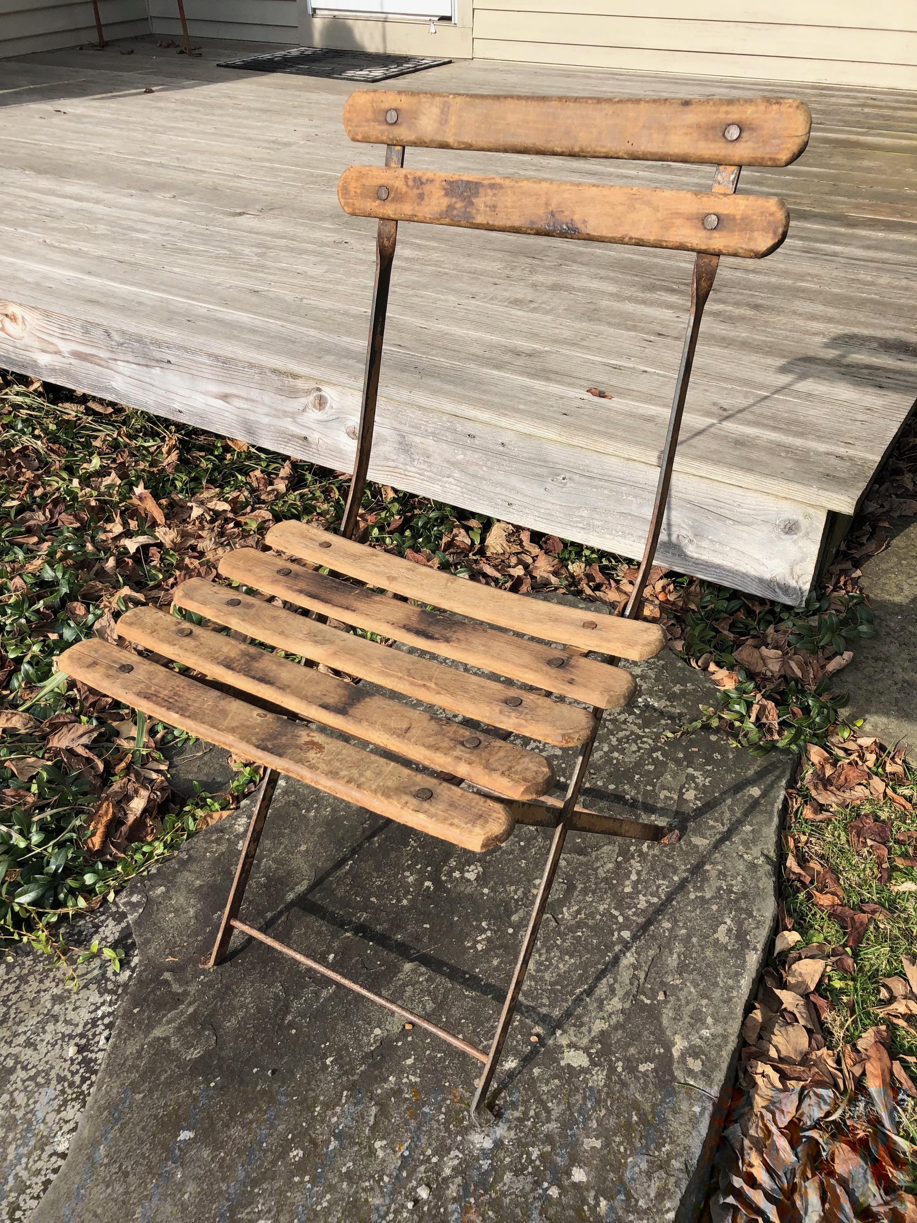 oak bistro chairs