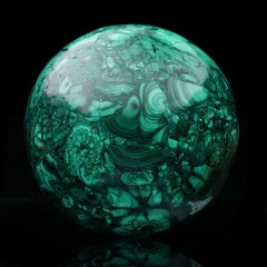 5.5″ Genuine Malachite Sphere from the DRC – Premiu