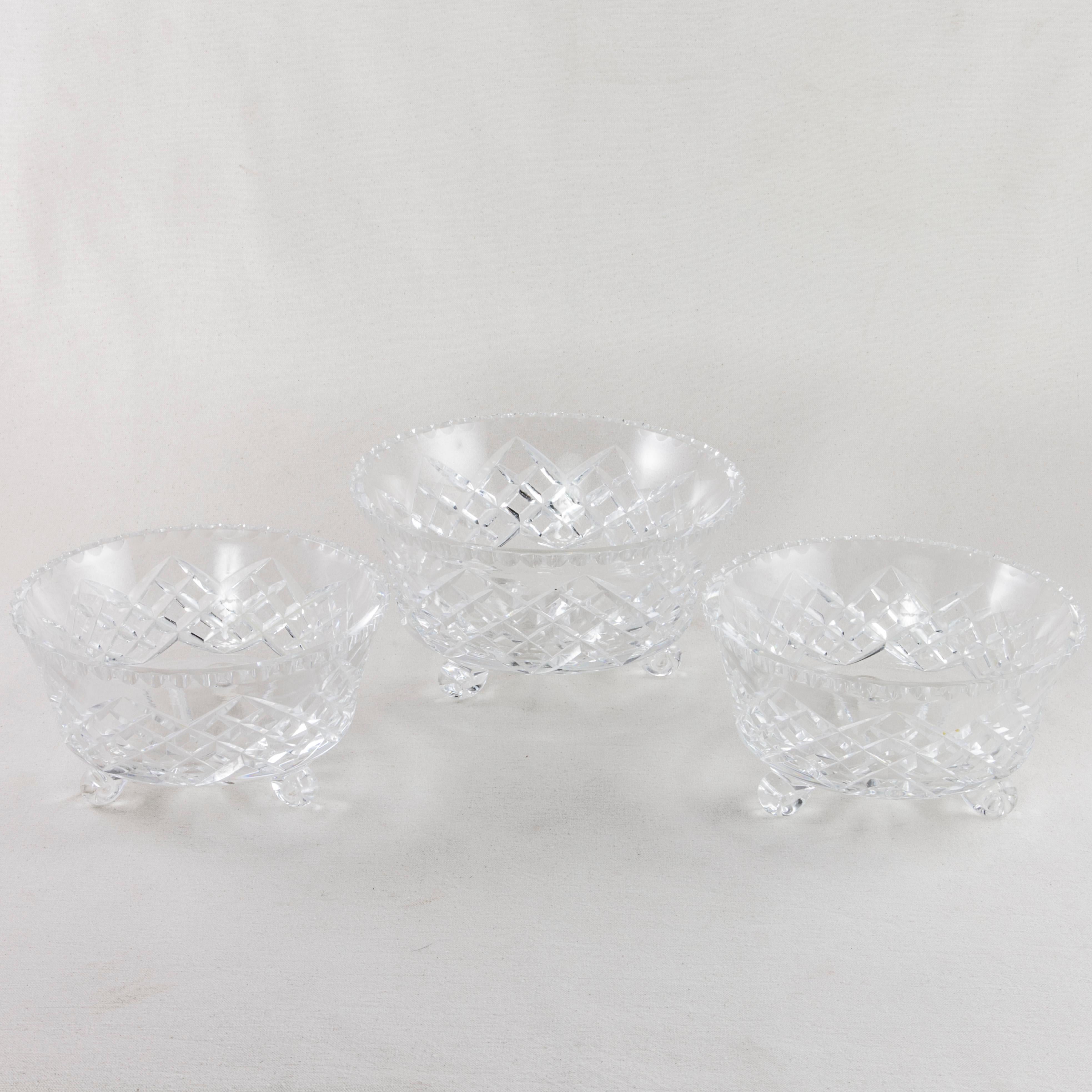 55-Piece Set French Baccarat Crystal Glasses, Decanters, Vases and Bowls 7