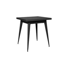 55 Table 70x70 Indoor - in Black by Jean Pauchard & Tolix, US