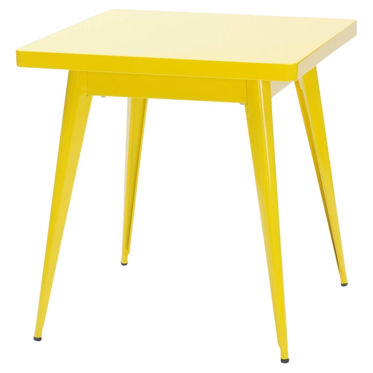 Yellow Square Table 55 Square Side Table in Yellow by Jean Pauchard and Tolix For Sale at ...