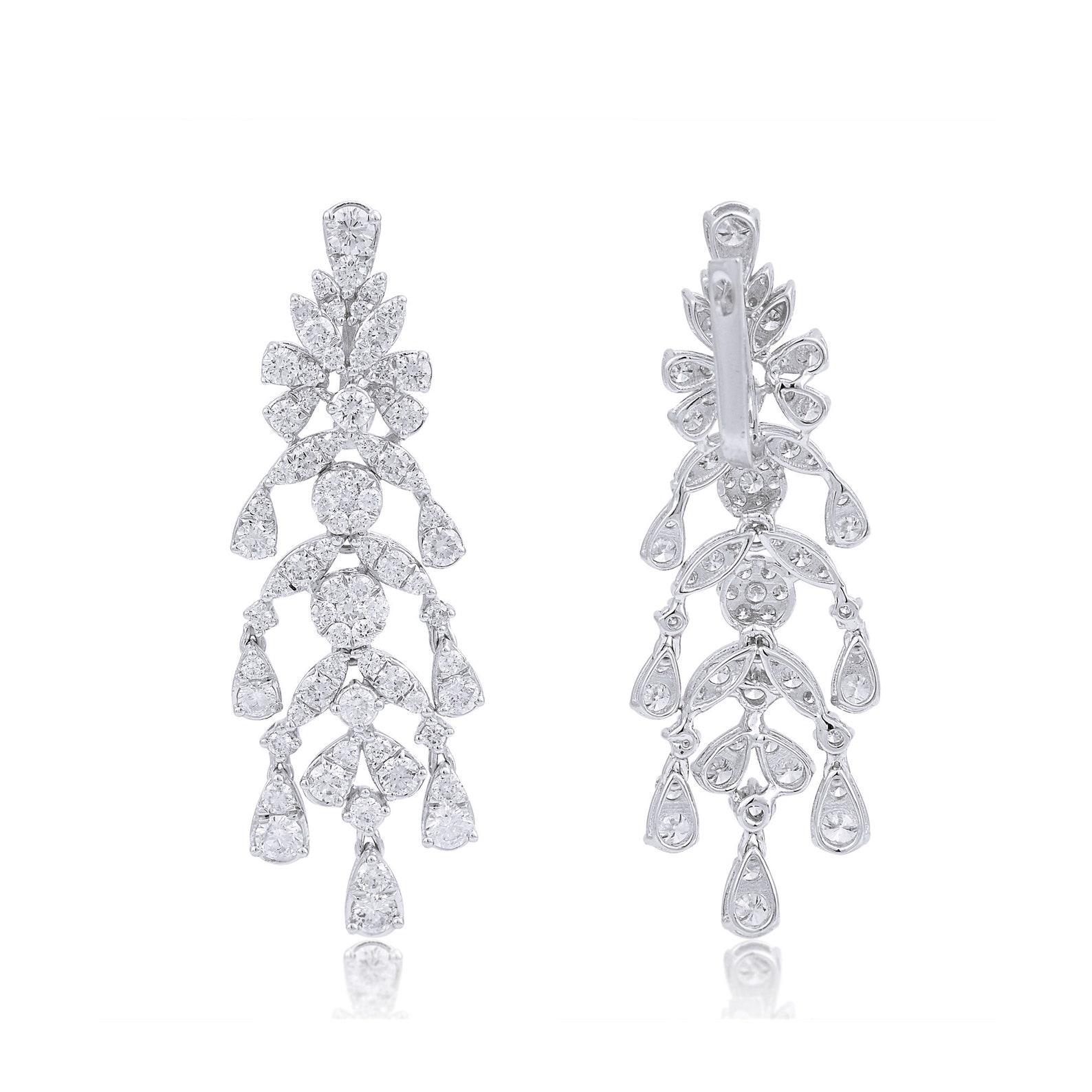 14 karat gold chandelier earrings