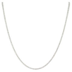 Collier tennis en or blanc avec diamants de 5,50 carats