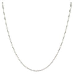 Collier tennis en or blanc avec diamants de 5,50 carats