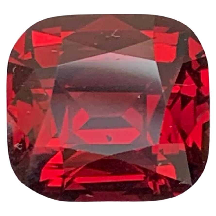 5,50 carati di granato rosso brillante naturale sfuso, pietra tagliata a cuscino Gemma africana