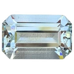 5.50 Carati Nature sciolti Acquamarina Azzurra Taglio Smeraldo Gemma Pakistana