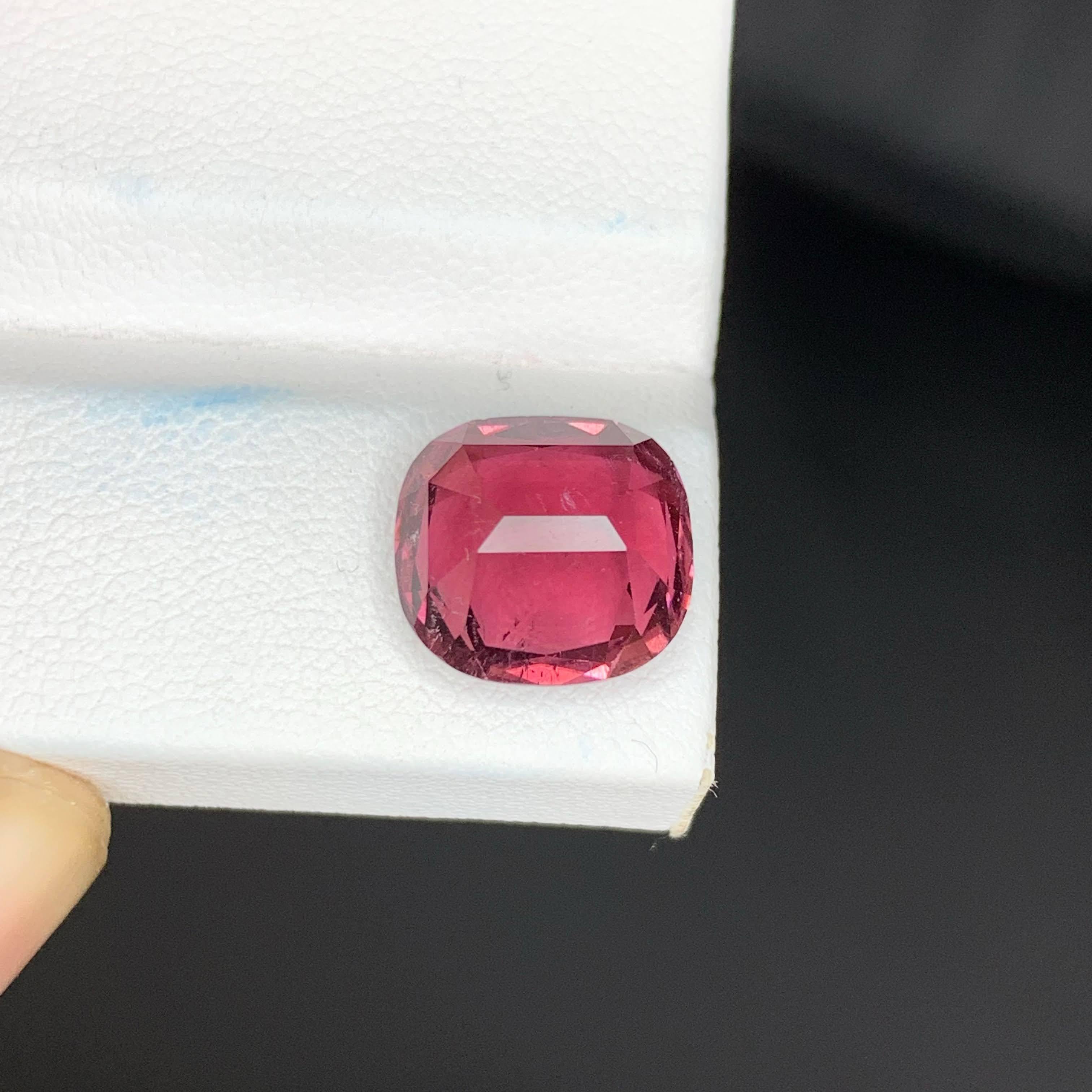 5,50 carati di tormalina rubelite naturale sciolta pietra tagliata a cuscino gemma afgana in vendita 1