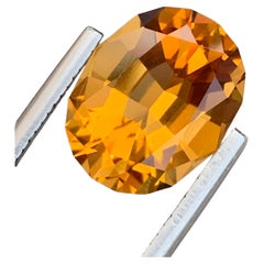 5,50 Quilates Citrino Suelto Piedra Natural Ovalada Talla Brillante