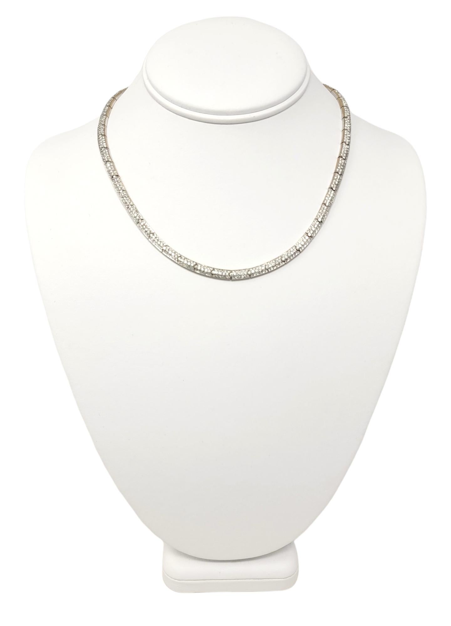 pave diamond choker necklace