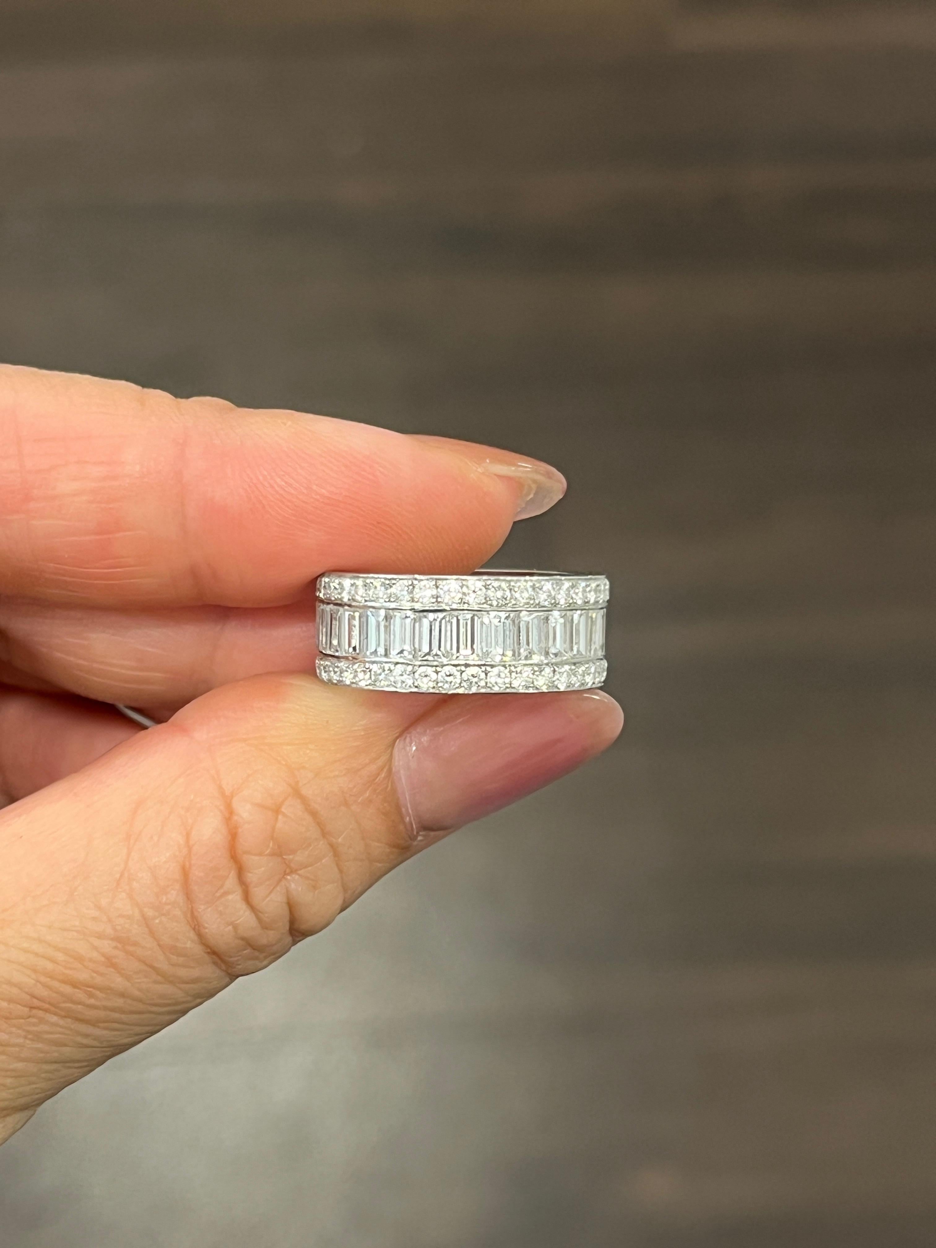 5.50 ct Diamond Eternity Band For Sale 1