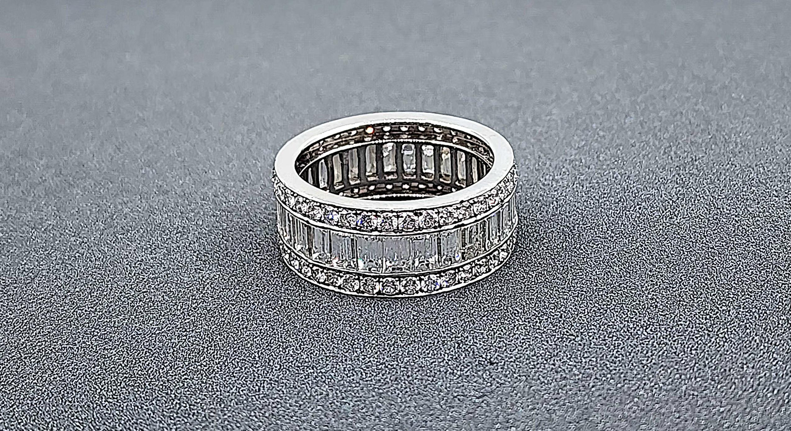 5.50 ct Diamond Eternity Band For Sale 1
