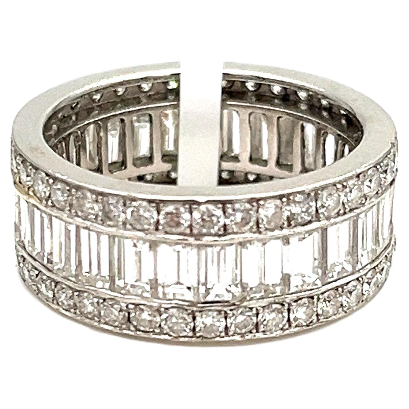 5.50 ct Diamond Eternity Band For Sale