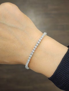Bracciale tennis con diamanti da 5.50 carati