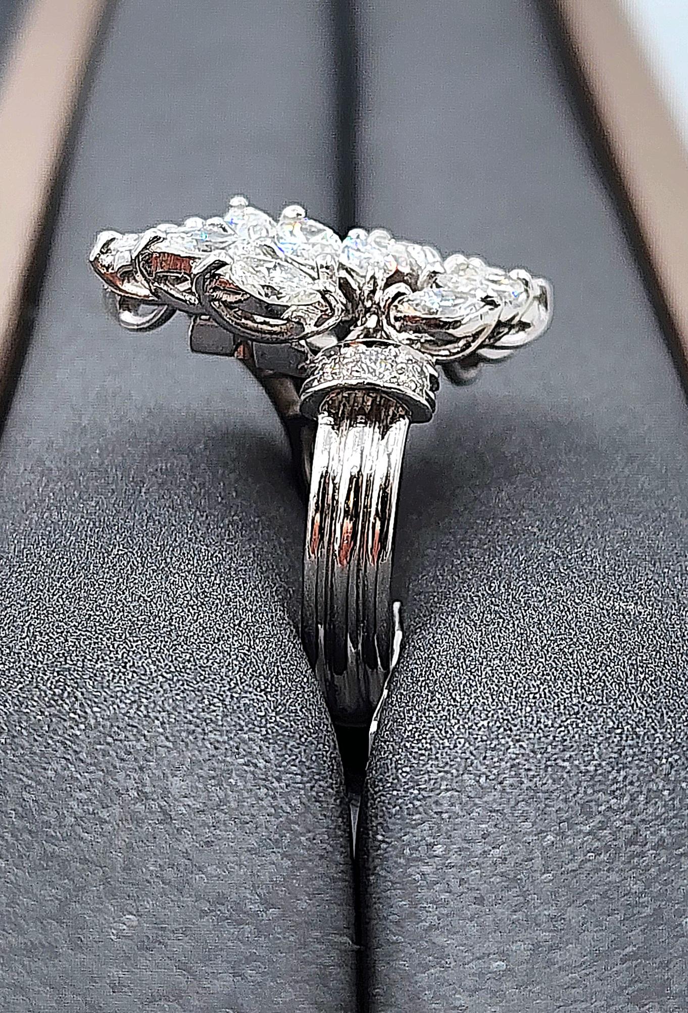 5.50 ct Natural Diamond Vintage Ring For Sale 2