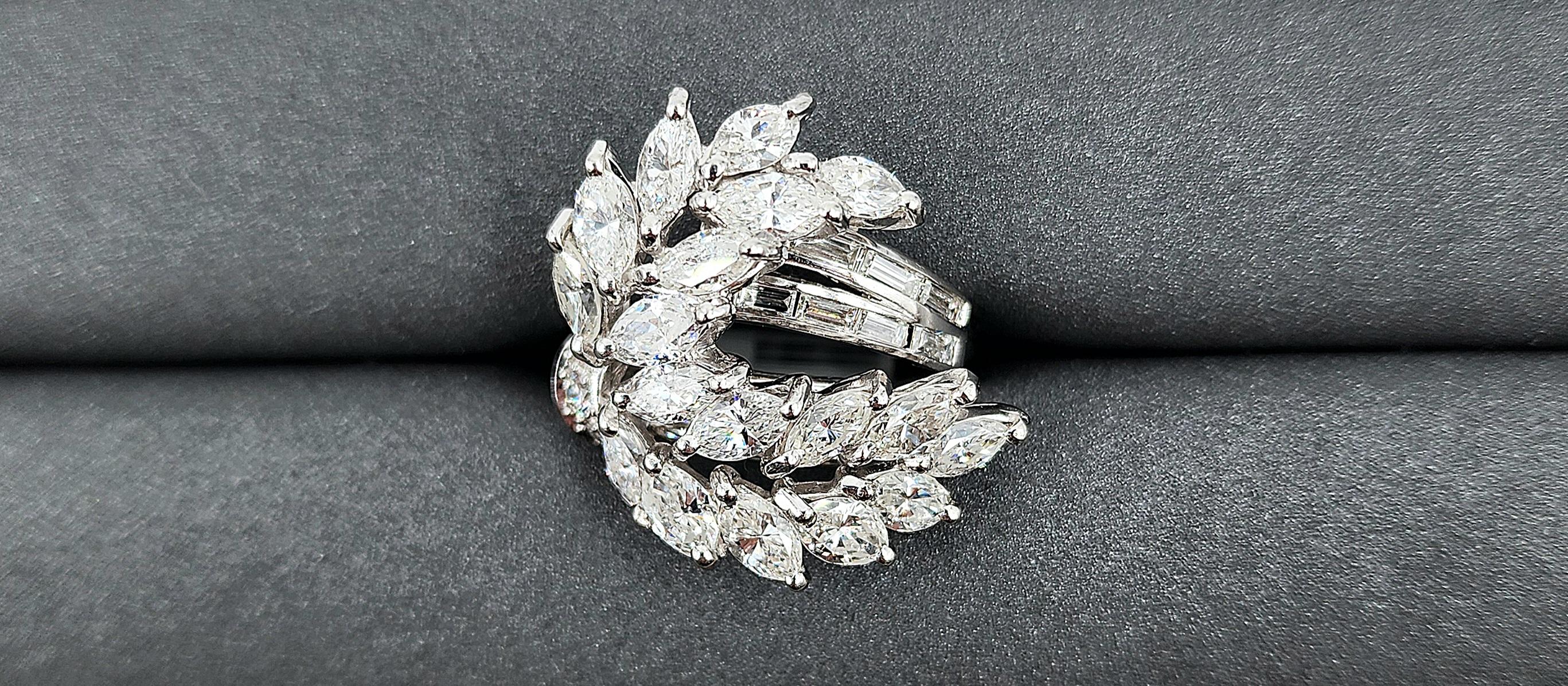 Vintage-Ring mit 5,50 Karat natürlichem Diamant im Angebot