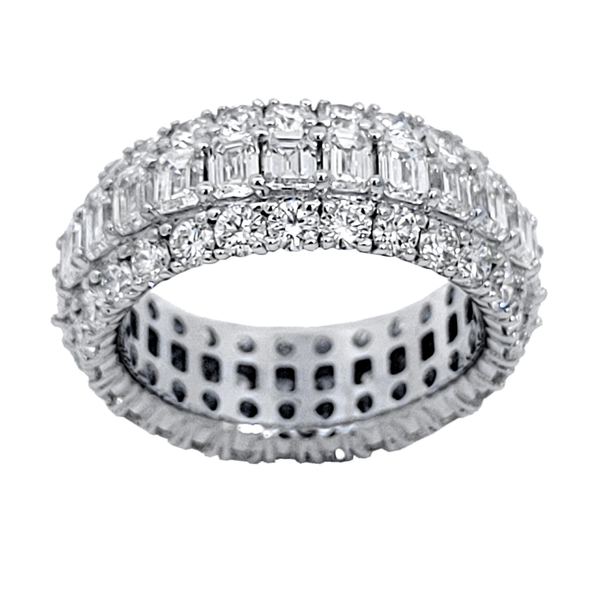Experience timeless sophistication with this stunning Diamond Eternity Band. Perfectly crafted to symbolize everlasting love, its full circle of shimmering diamonds exudes luxury and elegance, making it the quintessential wedding or anniversary