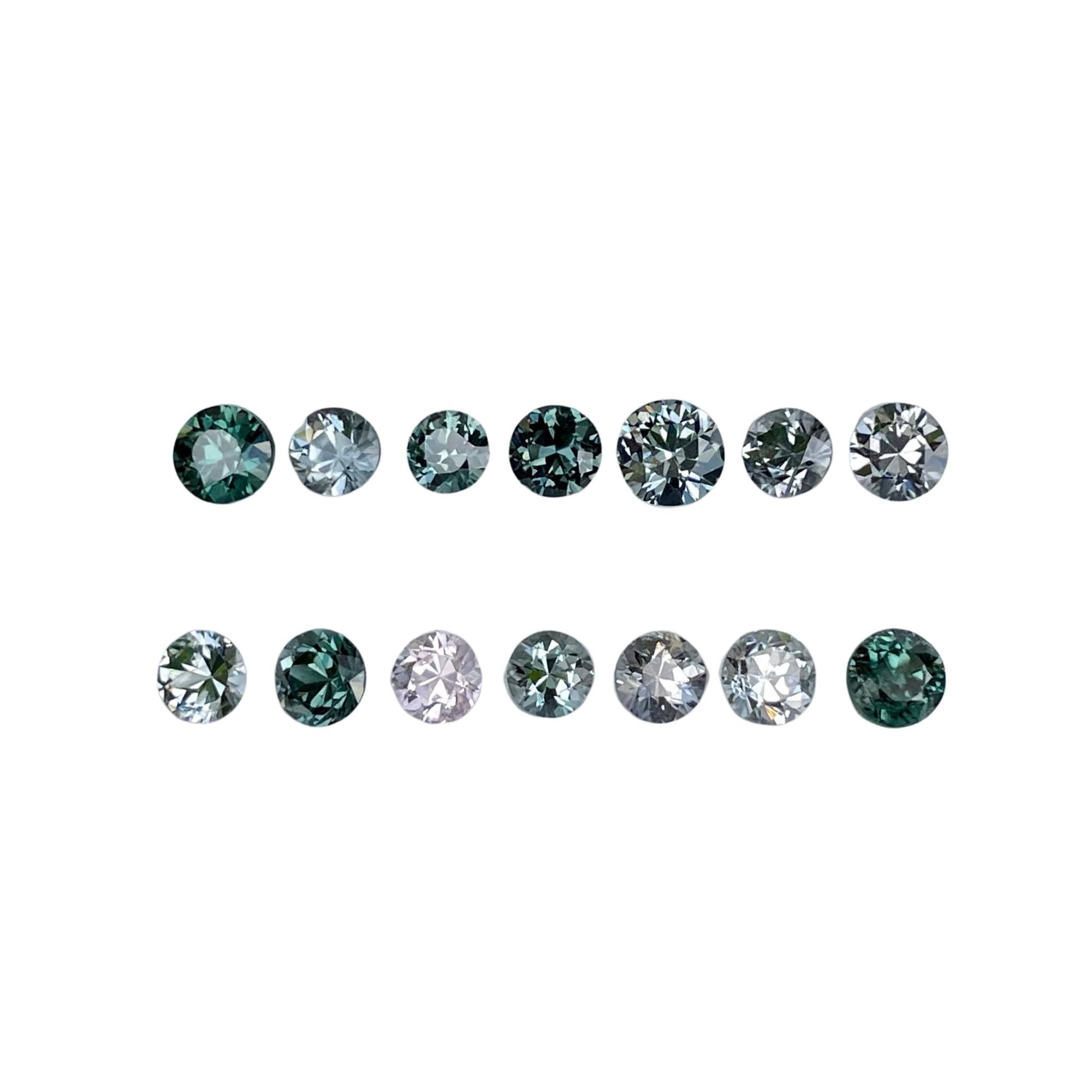5.51 carats 14 Piece Spinel Gems Lot Round Cut from Burma