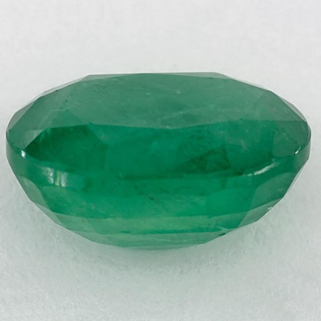 5.51 Karat Smaragd Oval Loser Edelstein (Ovalschliff) im Angebot