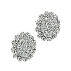 5.51ct Diamond 14k White Gold Earrings
