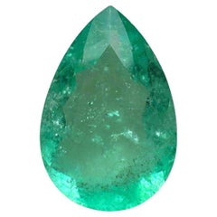 Esmeralda colombiana verde claro de 5,52 quilates - Lágrima talla pera - Piedra de nacimiento de mayo