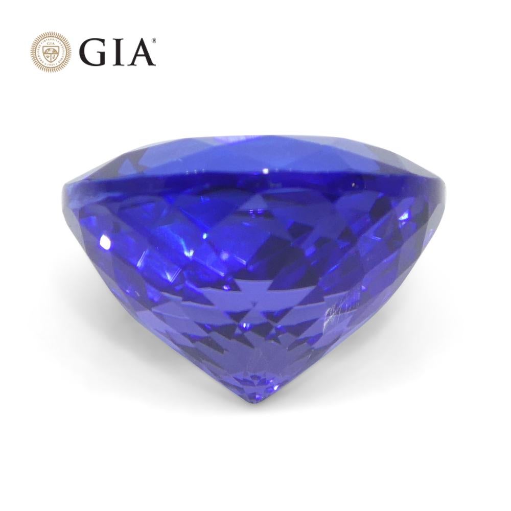 5.52ct Round Violet-Blue Tanzanite GIA Certified Tanzania   en vente 7