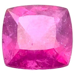 5.53 Carat Cushion-Cut Natural Rubellite Loose Gemstone