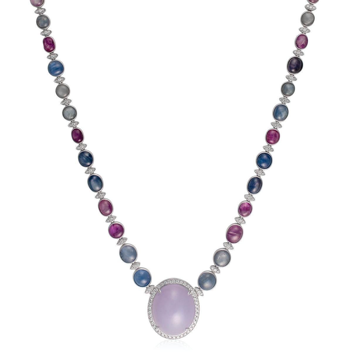 lavender sapphire necklace