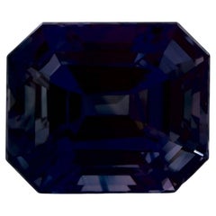 5.54 Ct Blue Sapphire Octagon Cut Loose Gemstone