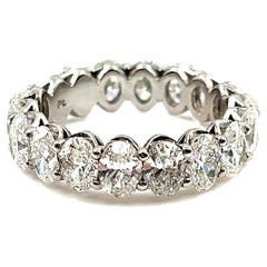 5.54 ct Oval Diamond Eternity Ring
