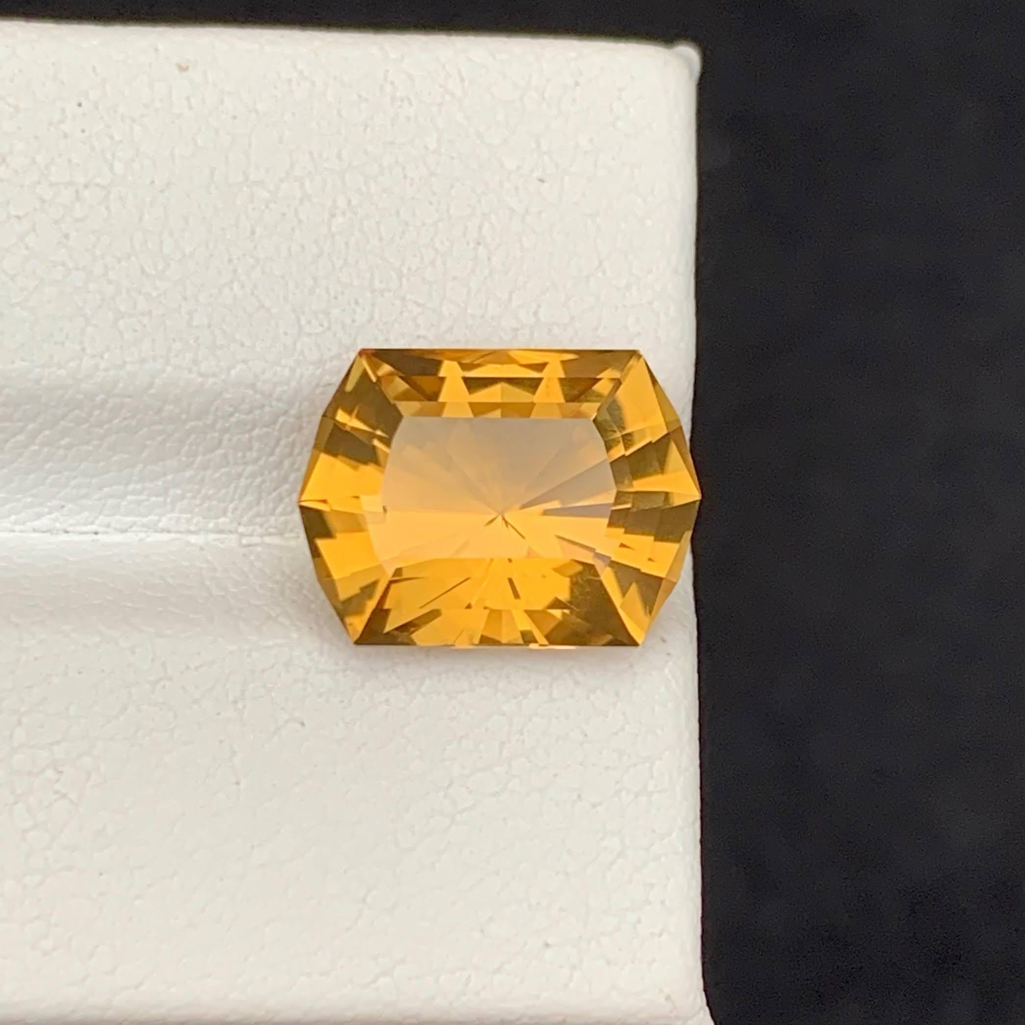 Weight 5.55 carat 
Dimensions 13.2x9.9x7.8
Treatment None
Origin Africa 
Clarity Loup Clean 
Shape Cut Cushion Precision





This 5.55 Carat Natural Loose Chrome Yellow Citrine Stone is a dazzling gemstone known for its radiant, sunshine-like hue