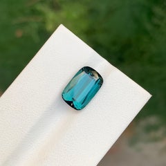 5.55 Carat Natural Loose Lagoon Tourmaline Cushion Shape Gemstone