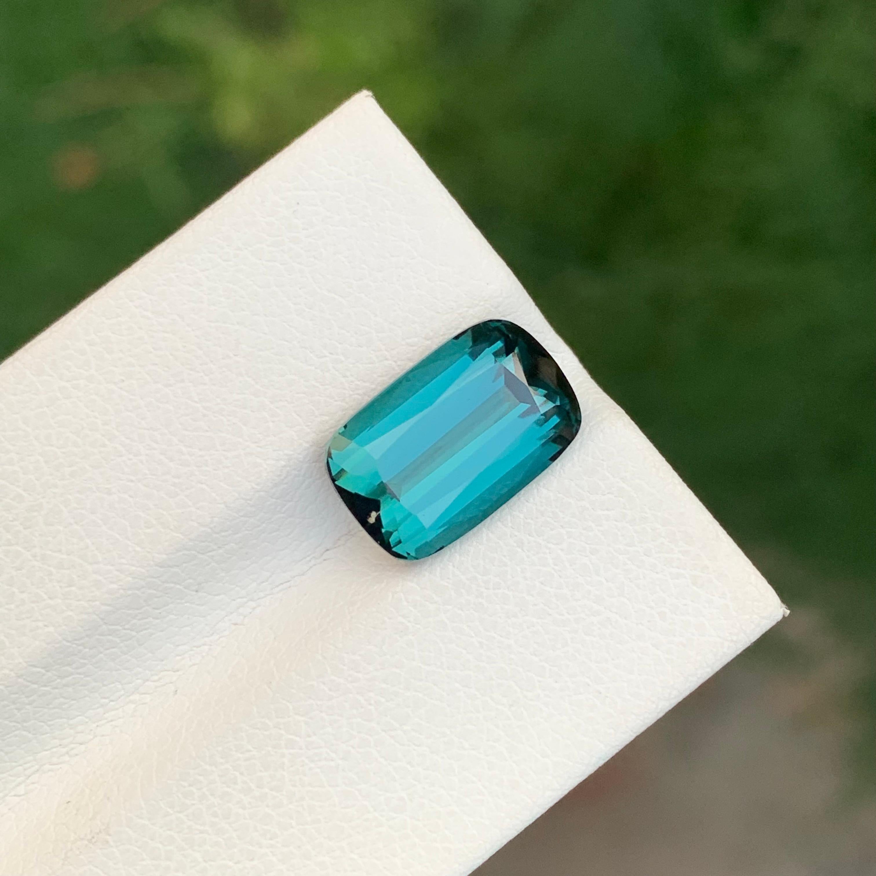 Tourmaline lagon naturelle taille coussin de 5,55 carats Neuf - En vente à Peshawar, PK
