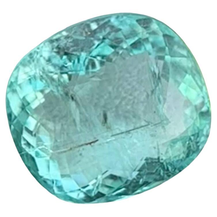 5.55 Carats Paraiba Tourmaline Cushion Cut Natural Stone From Mozambique For Sale