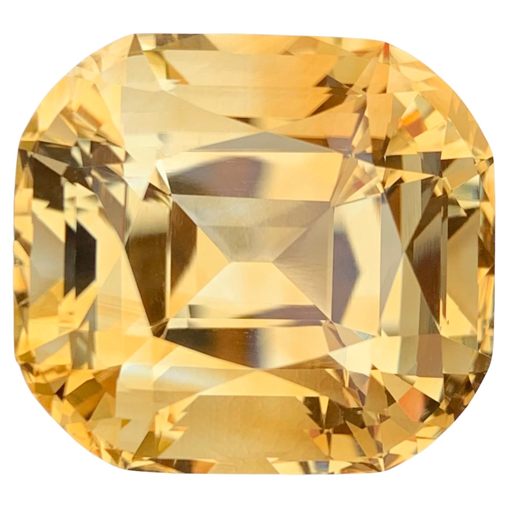 55.50 Carat Huge Natural Loose Citrine Cushion Shape Gem