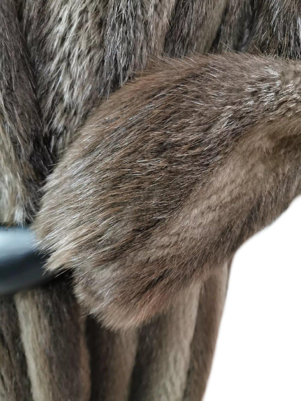 Black Brand New Birger Christensen Beaver Fur Coat (Size 14 - Large)