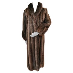 Brand New Birger Christensen Beaver Fur Coat (Taille 14 - Large)