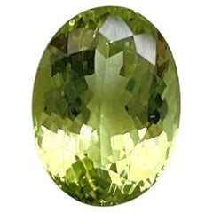 5.57 carati di tormalina verde ovale sfaccettata Pietra da taglio Fine Gioielleria Gemma naturale