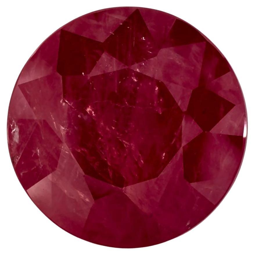 5.57 Ct Ruby Round Loose Gemstone (pierre précieuse en vrac)