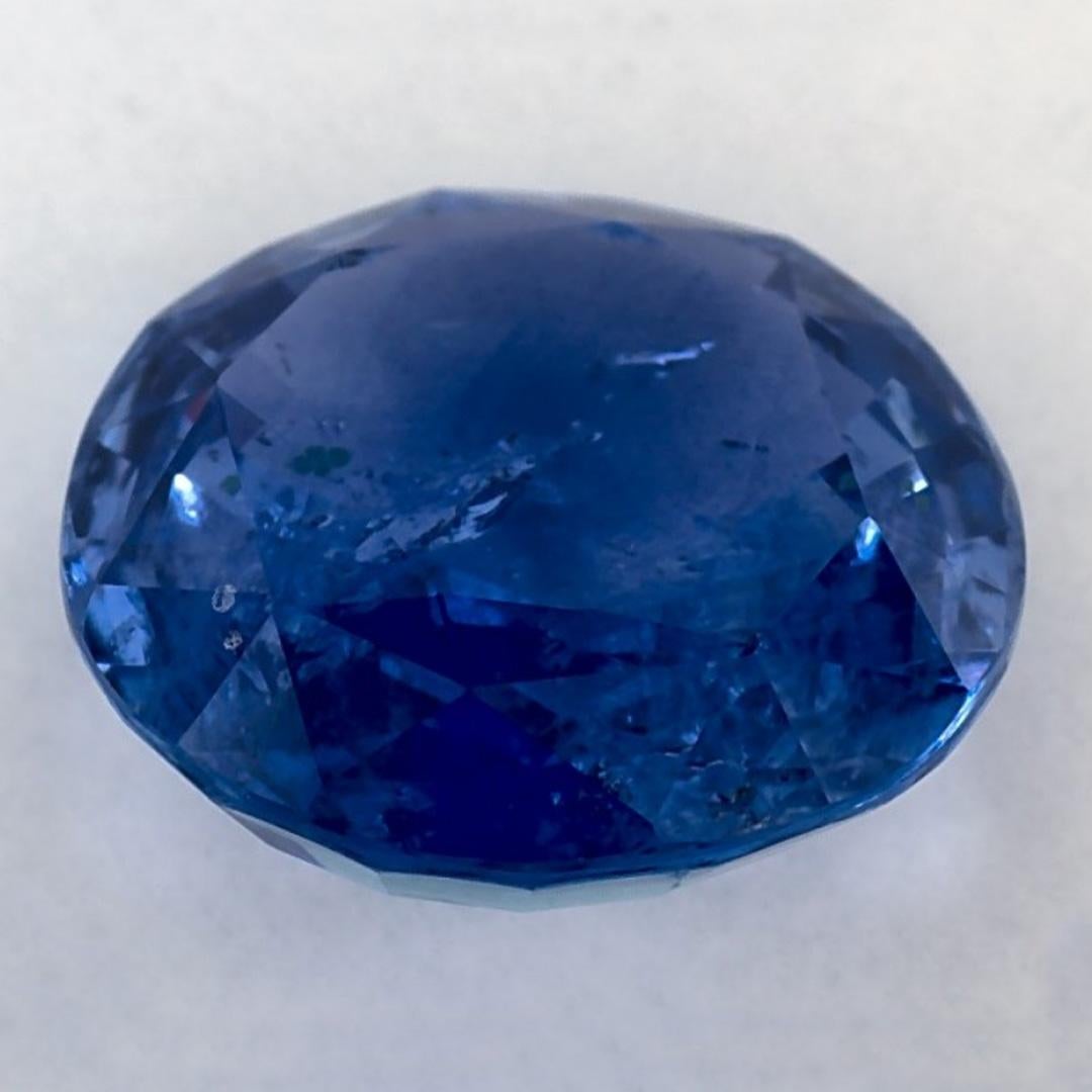 5.58 carati di zaffiro blu rotondo sfuso In condizioni Nuovo in vendita a Fort Lee, NJ