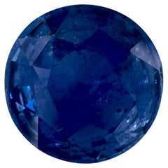 5.58 Ct Blue Sapphire Round Loose Gemstone (pierre précieuse en vrac)