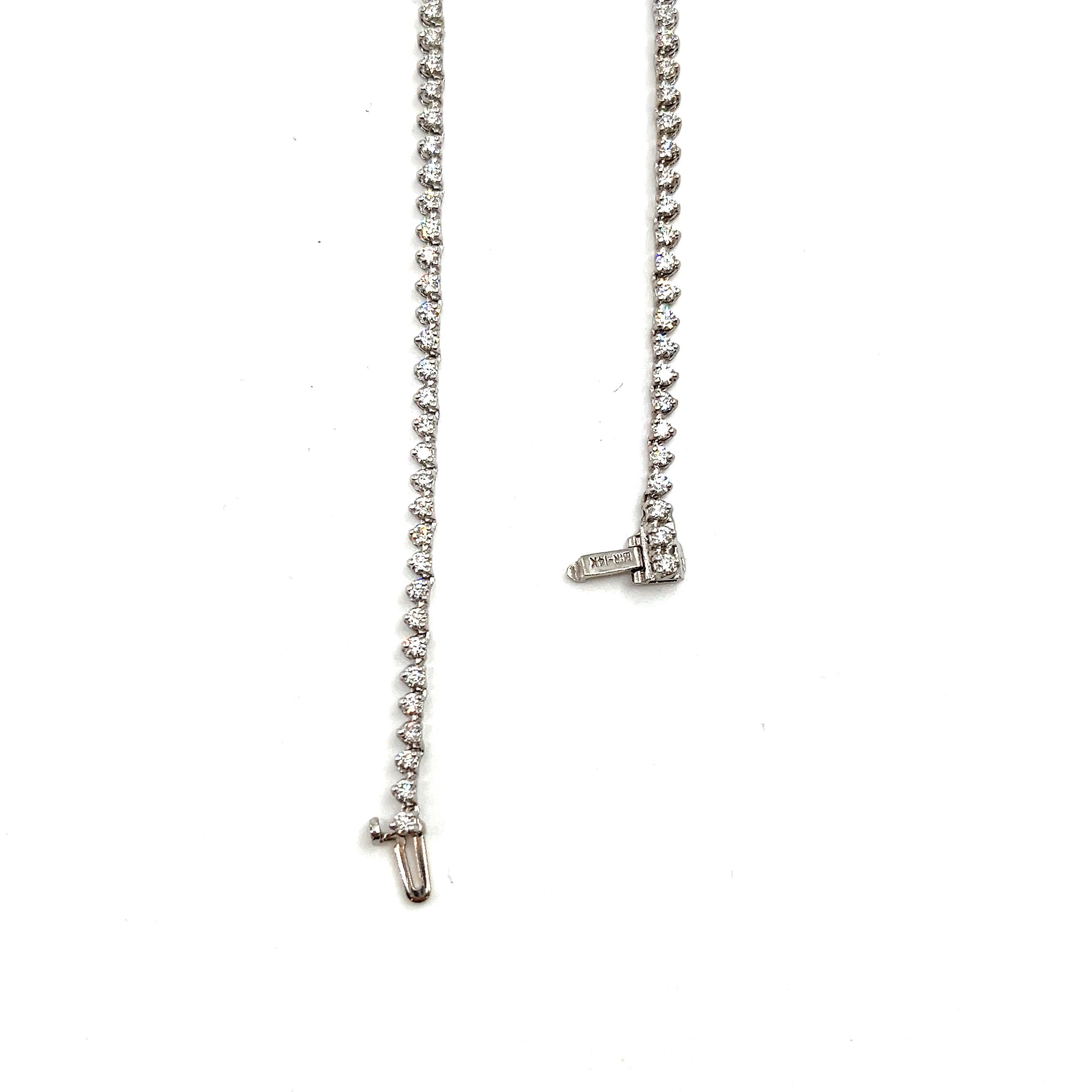 6 carat tennis necklace