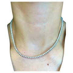 5.58 ct Diamond Tennis Necklace