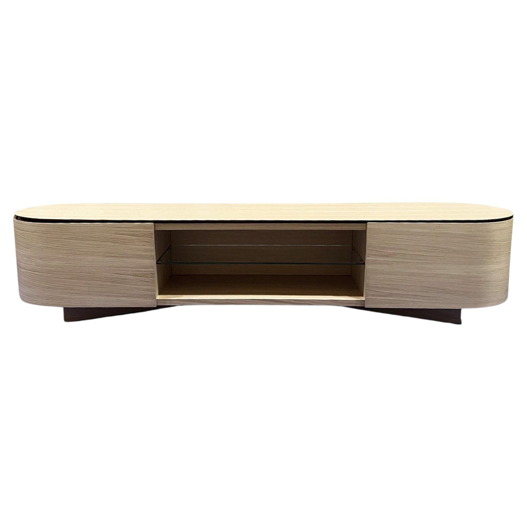 558 Rondos Chest of Drawers in Oak- 2 Drawers with Open Compartment by Cassina